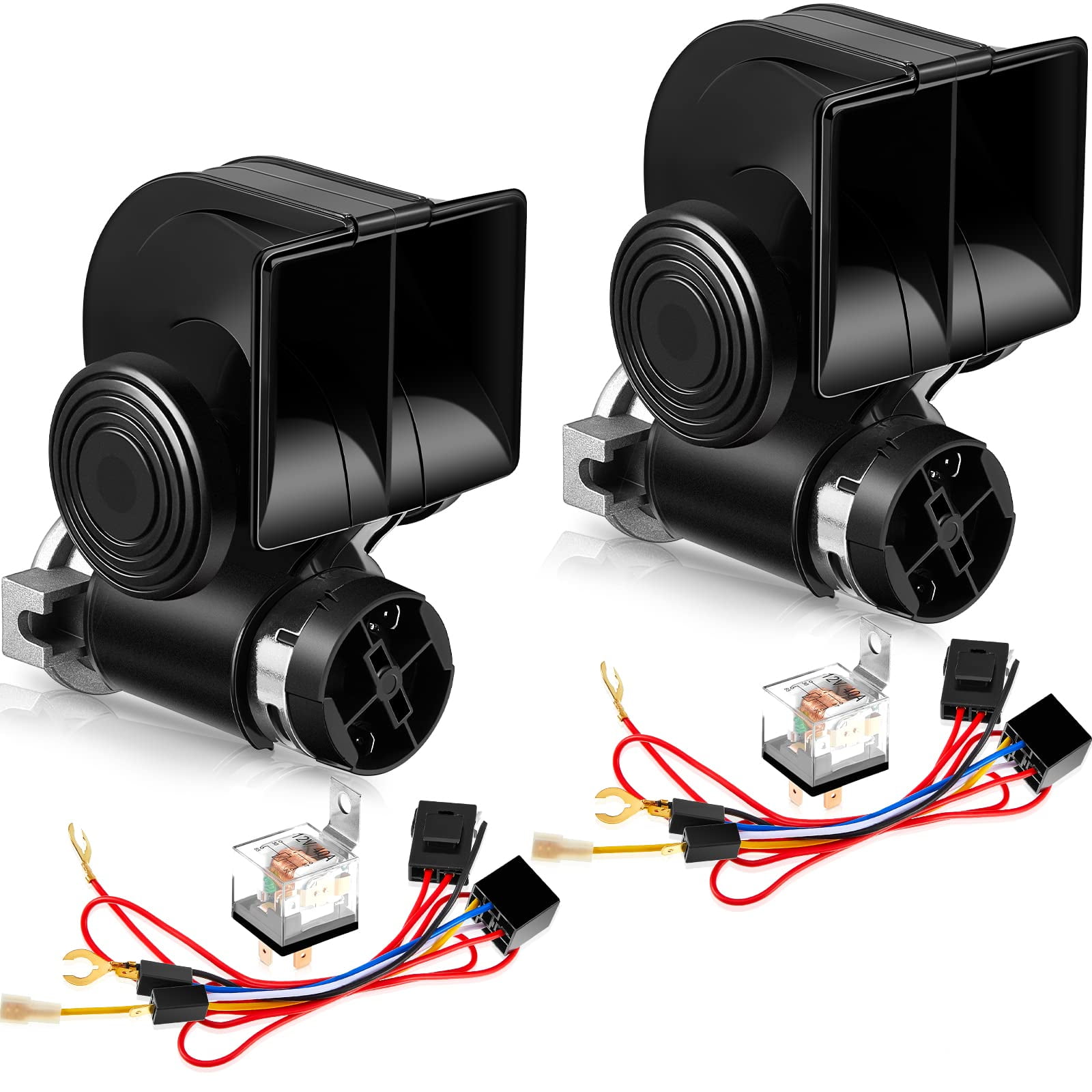 2 Pack Train Horn for Car 12V 150db Loud Truck Horn Car Horn Electric