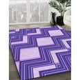 thumbnail image 3 of Ahgly Company Machine Washable Indoor Square Transitional Purple Amethyst Purple Area Rugs, 7' Square, 3 of 7