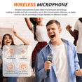 thumbnail image 3 of Microphone Dynamic Handheld Microphones Karaoke Mic with Receiver for Wedding Club, 3 of 7