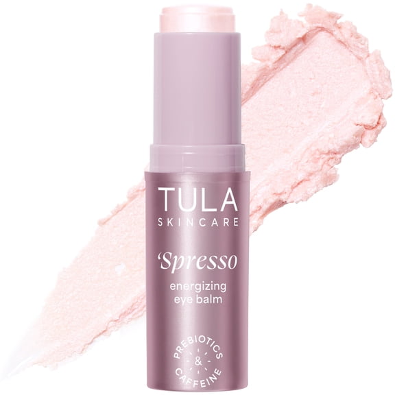 TULA Skin Care Spresso Energizing Eye Balm, Pink Rose - Under Eye Treatment, 0.35 oz.