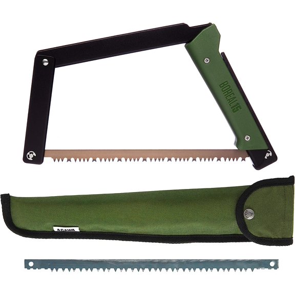 AGAWA - BOREAL15 Tripper KIT - 15" Folding Bow Saw, Rugged Cordura Sheath, Additional Aggressive Blade