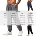 thumbnail image 4 of IhhxPro Men's Casual Pants Summer Joggers with Pockets Quick Dry Loose Fit Drawstring Lightweight Breathable Cotton Straight Leg for Outdoor Travel Hiking XXS-XL, 4 of 7