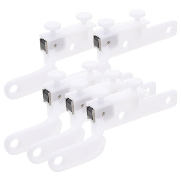 Curtain Magnetic Touch Wheel Holdback Button Self Adhesive Heavy Duty Pulley Ceiling Curtains Track System Drawer Slides 5 Pairs
