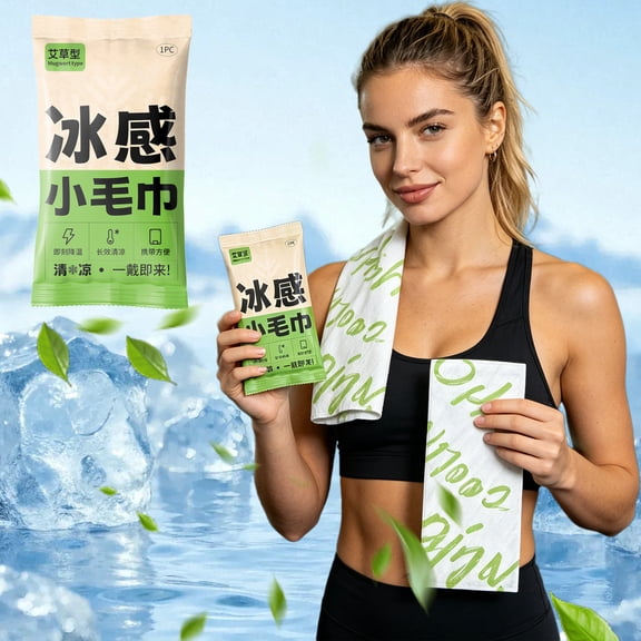 Cooling Body Wipes, Alcohol-Free Cooling Towelettes Cooling Towel Alternative for Outdoor Sports, Camping, Hiking, Workout & Hot Weather