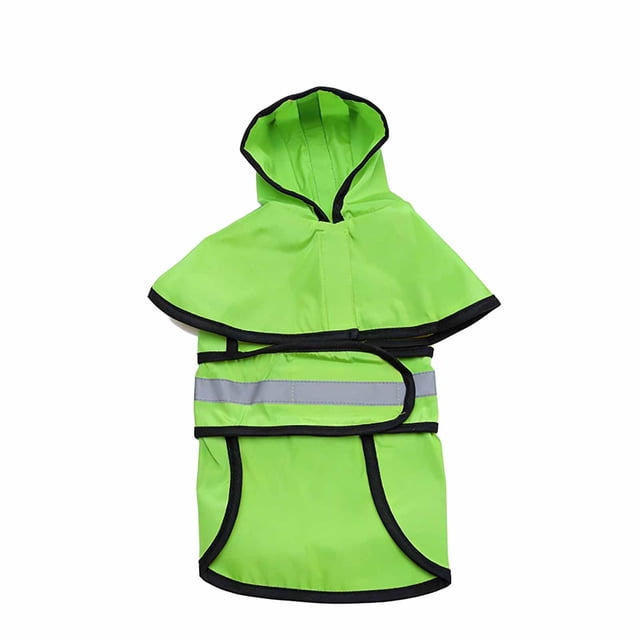 TIELUTT Raincoat Large and Small Raincoat Reflective Stripes Style Outdoor Activities Pet Clothes for Small Dogs Tutu Pet Clothes for Cats Pet Clothes for Small Dogs Girl Pet Clothes Pet Clothes Rack