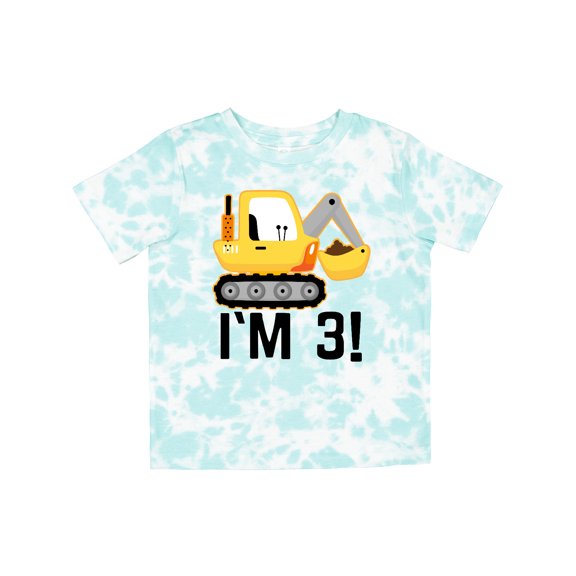 Inktastic 3rd Birthday Construction Party Boy Boys Toddler T-Shirt
