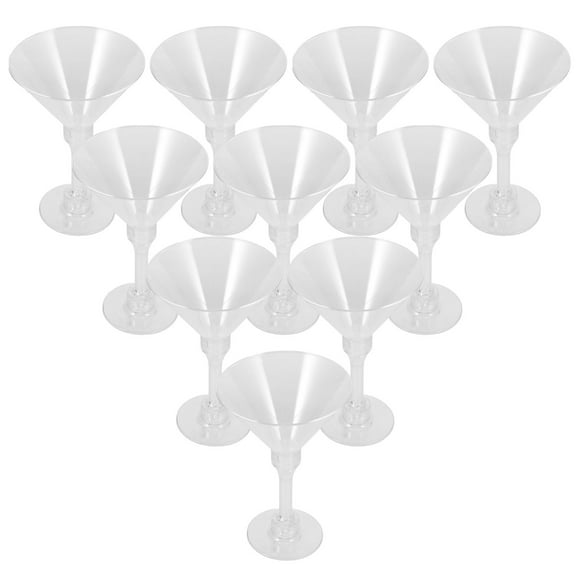 WORGEOUS 10pcs Red Wine Goblet Cocktail Cup Banquet Wine Glass Margarita Goblet for Pub Bar