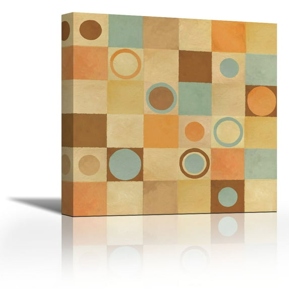 Tic Tac Dots I - Contemporary Fine Art Giclee on Canvas Gallery Wrap - wall décor - Art painting - 28 x 28 Inch - Ready to Hang