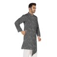 thumbnail image 3 of Atasi Indian Designer Kurta For Mens Casual Traditional Printed Ethnic Long Shirt Kurta, 3 of 7