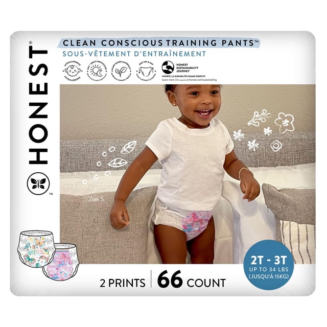 Pantalones de entrenamiento The Honest Company Clean Conscious 2T/3T