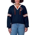 thumbnail image 4 of Women's WEAR by Erin Andrews Navy  Denver Broncos Lace-Up Sweater, 4 of 4