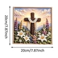 thumbnail image 2 of 3D Christian Fabric Poke Art Kit, Pre-Cut Fabric Craft Set for Adult Beginners, Nativity Scene Textured Wall Decoration, Christian Gifts & Christmas Presents for Women, 2 of 6