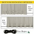 thumbnail image 6 of NICETOWN Waterproof Outdoor Curtains 2 Panels for Pergola, Windproof Blackout Thermal Insulated Drapes Top and Bottom Pocket & Back Tab Privacy Curtains with Fixed Rope, 52"x 95", Natural, 6 of 8