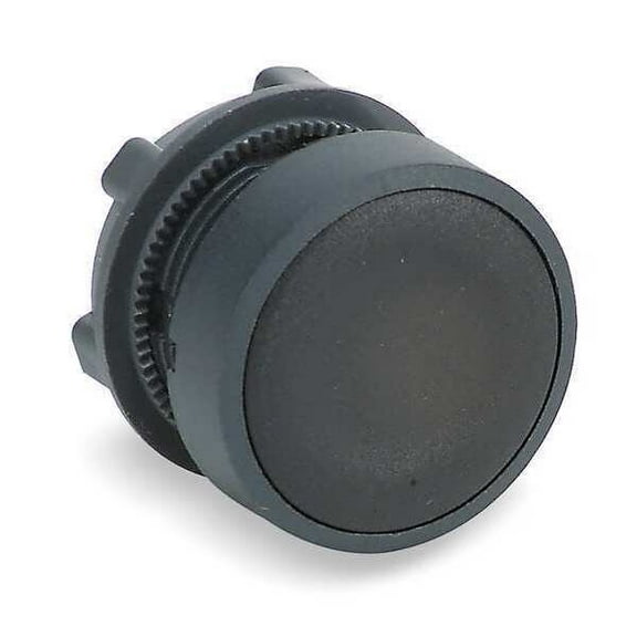 Schneider Electric Flush Push Button,Black,Non-Illum,22mm ZB5AH02
