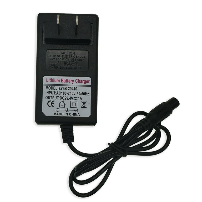 29.4V 1A AC DC Adapter Charger for Rave by Jetson Hoverboards