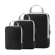 thumbnail image 4 of Wosthever Paquete de 3 bolsas de almacenamiento de equipaje de viaje de nailon organizador de gran capacidad maleta portátil viaje de mochilero Almacenamiento y organización del hogar Negro, 4 of 6