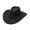 Black, variant on Abbraccia Cowboy Cowgirl Hat Flat Brim Cowboy Hat Costume Clothes Accessories Sun Hat Cowgirl Sombrero Caps for Adults Festival Travel Pink