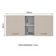 thumbnail image 2 of Alacena Madesa 150 cm 2 Puertas 2 Nichos Blanco/Crema Agata, 2 of 9