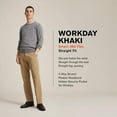 thumbnail image 3 of Dockers Mens Classic Fit Workday Khaki Smart 360 FLEX Pants Standard and Big  Tall Standard 44W x 30L Pembroke, 3 of 5