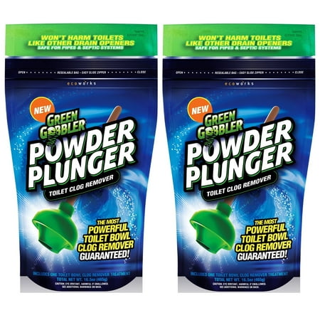 POWDER PLUNGER Toilet Bowl Clog Remover - 2 Pack - Walmart.com POWDER PLUNGER Toilet Bowl Clog Remover - 2 Pack - Walmart.com