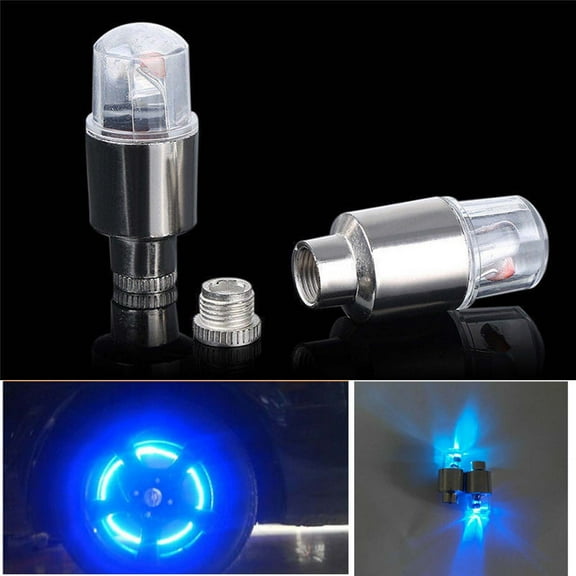TMOYZQ LED Bike Wheel Lights, Tire Caps Neon Light Auto Accessories Bike LED Spoke Light Bicycle Wheel Lights Front and Back Decoration for Night Riding