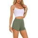 thumbnail image 4 of INSPIRAR CHIC Pantalones Cortos de Lounge para Mujeres en Paquete de 2, Cintura Alta, Ropa de Dormir Casual, Cómodos, Sólidos, Parte Inferior de Pijama M Verde+Verde, 4 of 6