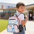 thumbnail image 4 of Jeiento 13.5 Inch Durable Toddler Bookbag, Elephant Preschool School Bag with Large Capacity, Adjustable Straps Backpack for Boys Girls Kindergarten Travel, 4 of 7