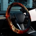 thumbnail image 6 of Cat Retro 14.5 Inch Printing PVC Leather Auto Accessories Steering Wheel Cover for Car Wheel Covers, 6 of 6
