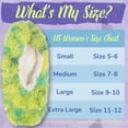 thumbnail image 4 of BambooMN Women's Tie Dye Multicolor Fuzzy Slippers - Minty Mingle - Small - 2 Pairs, 4 of 4