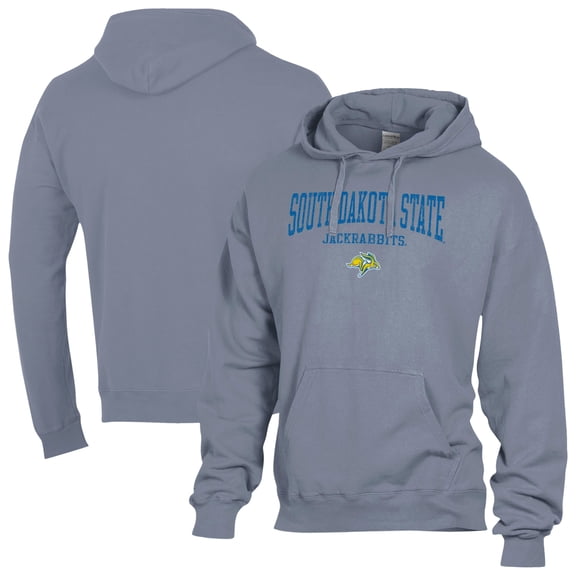 Men's ComfortWash  Gray South Dakota State Jackrabbits Fleece Hoodie