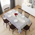 thumbnail image 6 of Purple Grey Table Cloth Waterproof Tablecloths, Farmhouse Gray Barn Wooden Vintage Striped Tablecloth Dining Table Cover for Kitchen Party Tabletop Outdoor, Rectangle Tablecloth 54x108 Inch, 6 of 9
