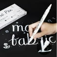 thumbnail image 2 of Langgg 5x Oily White Marker Pen Permanent Gel for Rock Painting Ceramic Artist, 2 of 9