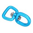 thumbnail image 2 of Adaptador de hebilla giratoria para exteriores, aleación de aluminio, conexión de llavero, color azul claro plateado, 2 of 8