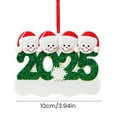 thumbnail image 5 of Dserfhy Personalized Christmas Ornaments 2025 Custom Family of 2/3/4/5/6 Snowman Ornaments for Xmas Tree Decor, 5 of 7