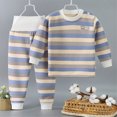 thumbnail image 2 of KPOPLK Toddler Baby Boy Clothes Fall Winter Outfit 2Pcs Loungewear Long Sleeve Pullover T-Shirt and Relax Fit Pant Clothing,Size 3-4 Years, 2 of 9