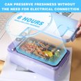 thumbnail image 3 of Electric Lunch Box for Adult,Heated Lunch Box,Self Heating Lunch Box Cordless,lonchera recargable para comida,Rechargeable Model with 3200mAh,304 Food-grade Stainless Steel,1L Ultra Large Capacity, 3 of 5