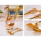 thumbnail image 5 of Elegante soporte para tenedores y cucharas con forma de cisne, vajilla de cocina, decoración para pasteles y ensaladas Opción7 Oro, 5 of 9