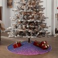 thumbnail image 4 of Disketp Violet Glitter Christmas Tree Skirt, Christmas Tree Decorations, Christmas Decor, Tree Mat Decoration(30-48IN)-48", 4 of 6