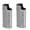 Grey, variant on Rupoun 2Pcs Zinc Alloy Lighter Cover Retro Pattern Reusable Portable Sleeve Case for Travel Outdoor Grey (5.51 inches / 14.00 cm)