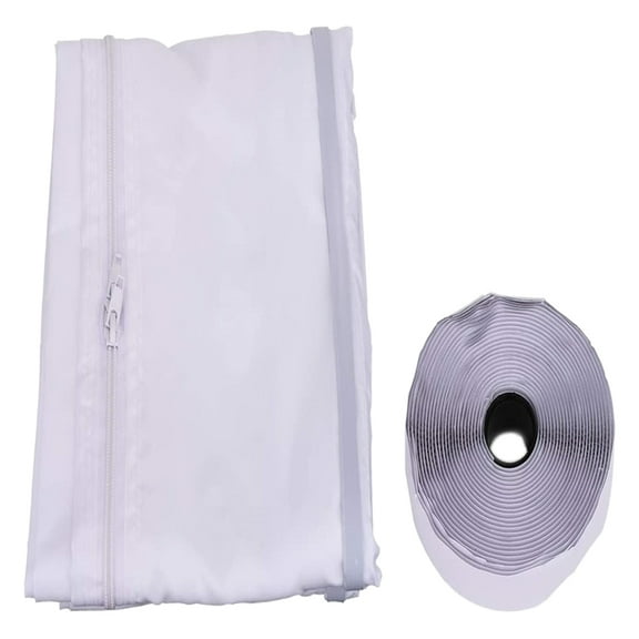 Sliding Door Air Conditioner Sealing Cloth with Zipping & Adhesive Fastener