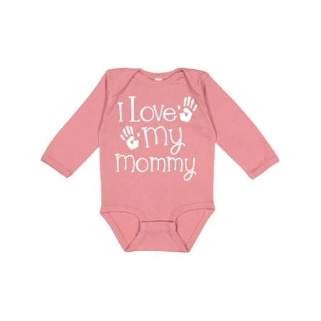 

Inktastic I Love My Mommy Mothers Day Gift Gift Baby Boy or Baby Girl Long Sleeve Bodysuit