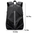 thumbnail image 3 of Coofit School Backpack Unisex USB Casual Backpack Travel Backpack School Bookbag, 3 of 10