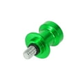 thumbnail image 4 of 2pcs 8mm Green Aluminum Alloy Motorcycle CNC Swing Arm Spool Sliders Stand Flat Top Shape for Honda, 4 of 6