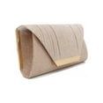 thumbnail image 4 of Bolsos de mano brillar con purpurina para mujer bolso de noche con solapa, 4 of 5