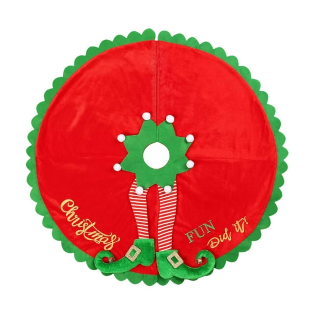 Falda De árbol De Navidad Decoración De árbol De Navidad Delantal Para Año Nuevo Hogar