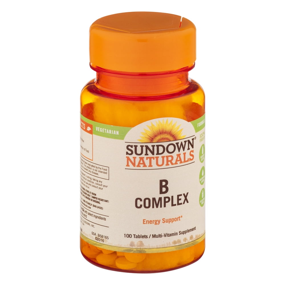 Sundown Naturals B Complex Tablets - 100 CT