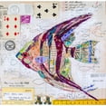 thumbnail image 2 of St Hilaire, Elizabeth 12x12 Black Modern Framed Museum Art Print Titled - Angel Fish at Bravery Creek, 2 of 4