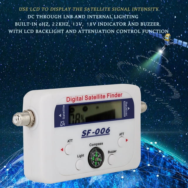 Tv Antenna Signal Strength Meter, Tv Signal Strength Meter Built-in Indicator Light And Buzzer For Adjusting Sat Dish