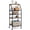 Brown, variant on SolidPal 5 Tier Bathroom Towel Rack Cart, Rolling Utility Cart with Wheels Metal Wood Storage Shelf for Home Kitchen