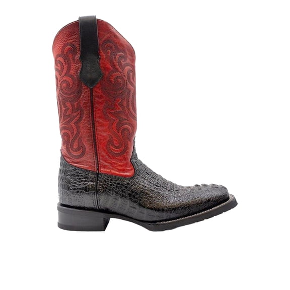 Ferrini Western Boots Mens Stampede Croc Print Black 40493-04